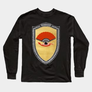 The Fans (Shield moonsilver Celtic Rope on Black Leather) Long Sleeve T-Shirt